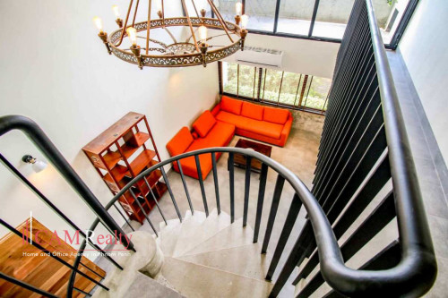 complementary 4 bedrooms duplex apartment for rent in Chroy Changvar – Phnom Penh.