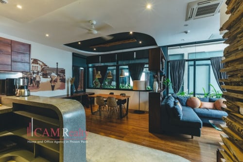 Near Aeon mall & Naga casino area |  Amazing 1 bedroom serviced apartment for rent in Phnom Penh