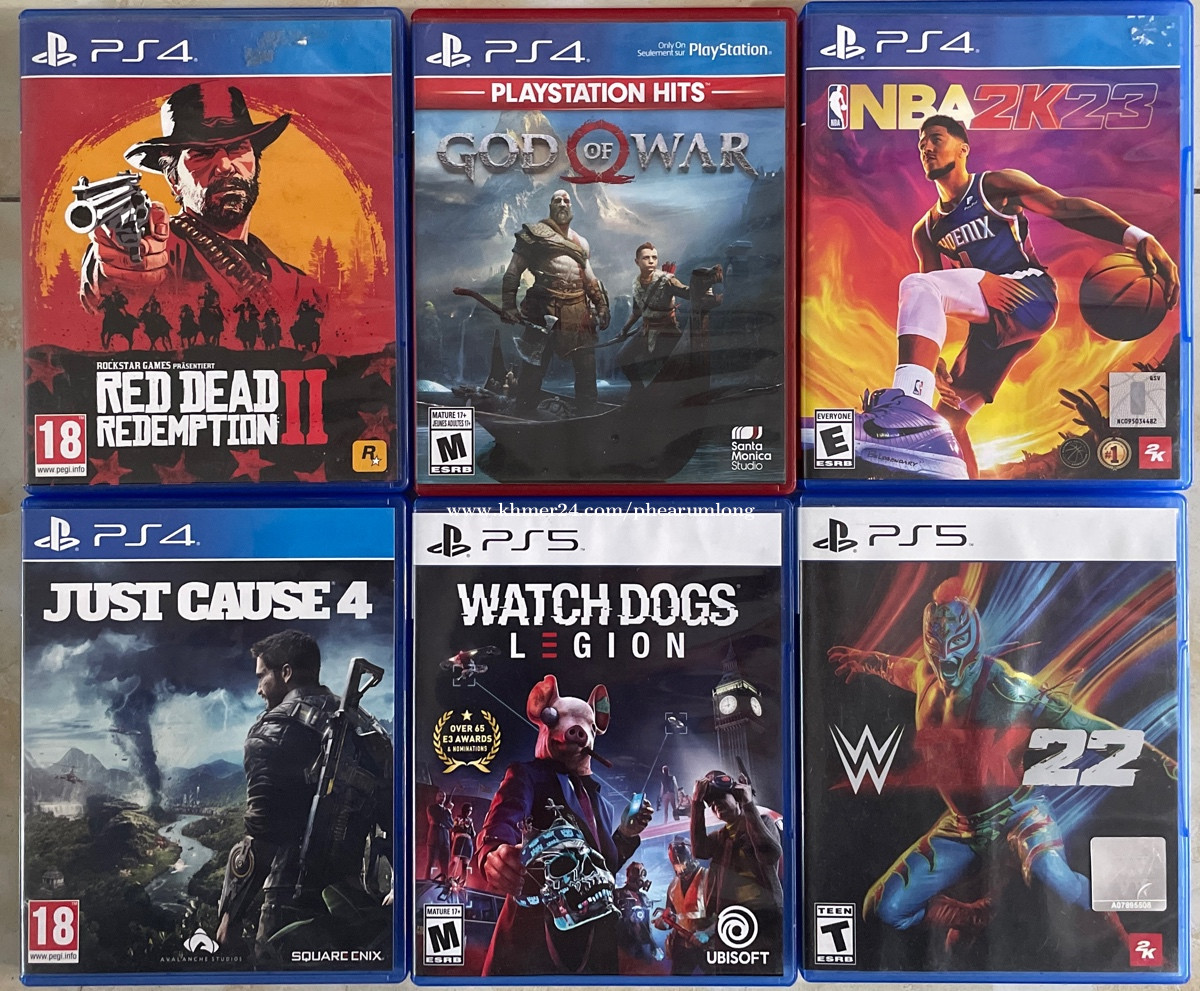 PS4 and PS5 Games second hand Price 1.00 in Phnom Penh Thmei, Cambodia Phearum Long