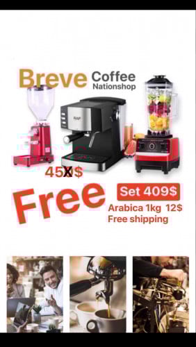 Set machine expresso geoup1, blender,grinder like in picture post