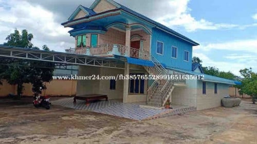 ផ្ទះលក់នៅខេត្តតាកែវជាប់ថ្នល់ធំមានតូបខាងមុខផ្ទះស្រួលលក់ដូររកសុីអាចឆាតតាមផេតឬទូរសព្ទ087755658