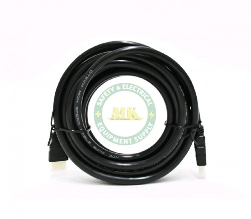 ខ្សែ HDMI A/A 4K 60Hz 2.0 19+1 full copper HDMI HD cable front black