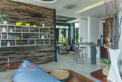 Contemporary 1 bedroom fully serviced apartment for rent in Tonle Basak