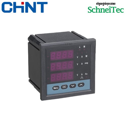 CHINT ម៉ែត្រពហុមុខងា Multi Meter PD666 380V 5A LED