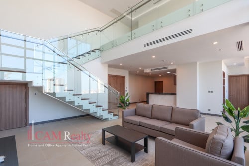 新築物件「日本語もOk」Premium 4 Bedroom Duplex Penthouse Serviced Apartment For Rent in Toul Kork