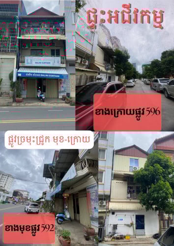 ផ្ទះលក់ផ្លូវច្រមុះជ្រូកទួលគោកផ្លូវ592