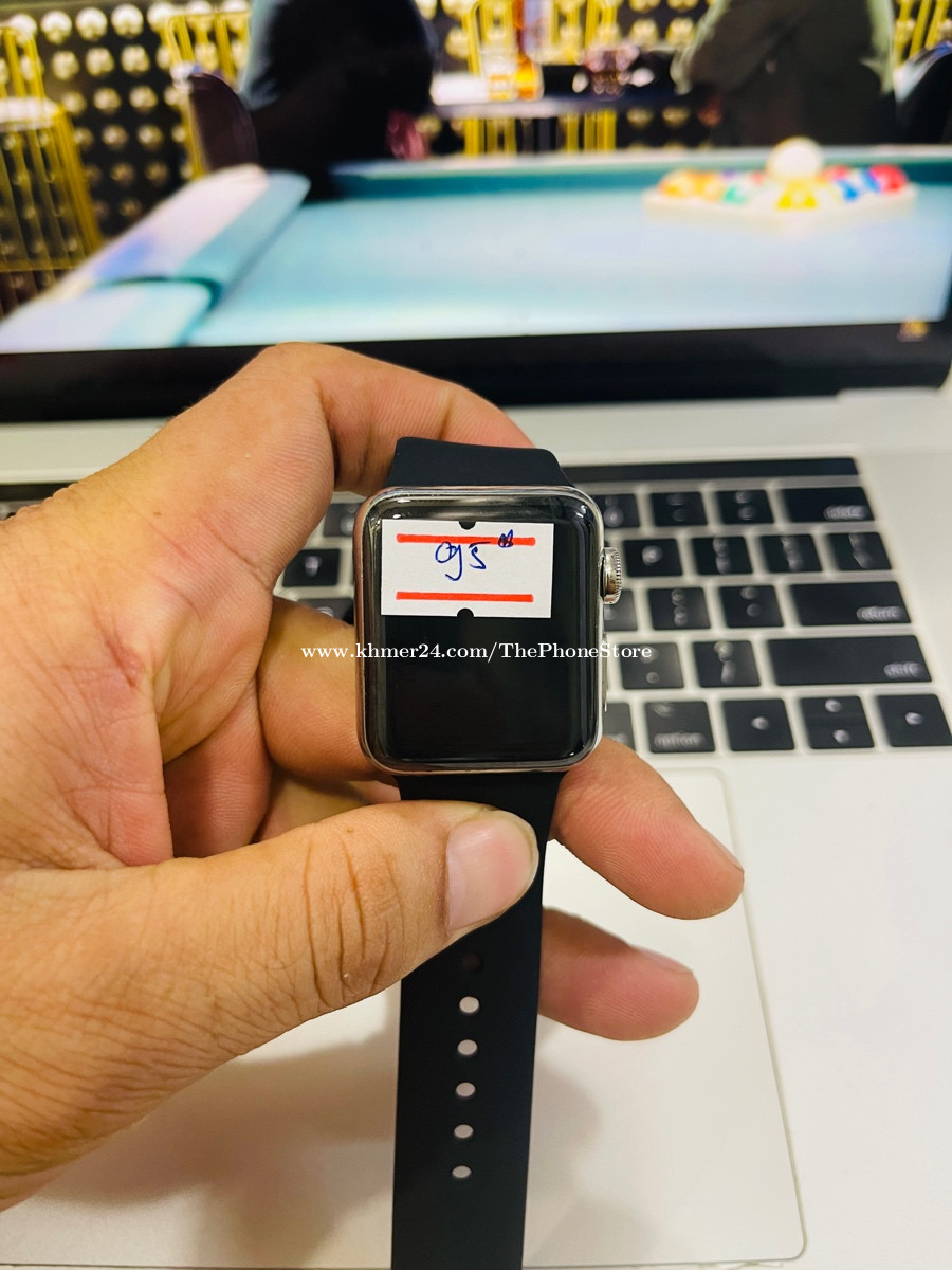 Apple Watch Series 2 38mm Stainless Steel 98 price 95.00 in Tuol Tumpung Muoy Chamkar Mon Phnom Penh Cambodia The Phone Store Khmer24