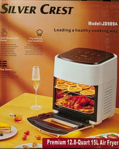 ឡឆ្នាំងបំពងស្ងួតអត់ប្រើខ្លាញ់ ដុត និងសំងួតឆ្លាតវៃ 15 លីត្រ Air Fryer 15 L