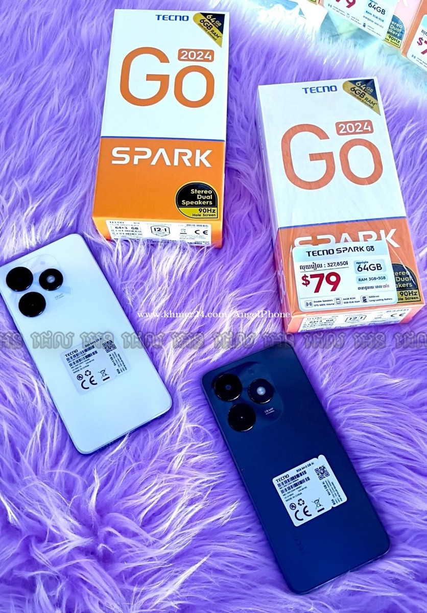 TECNO spark go 2024 Price $79.00 in Dangkao, Cambodia - Angel Phone ...