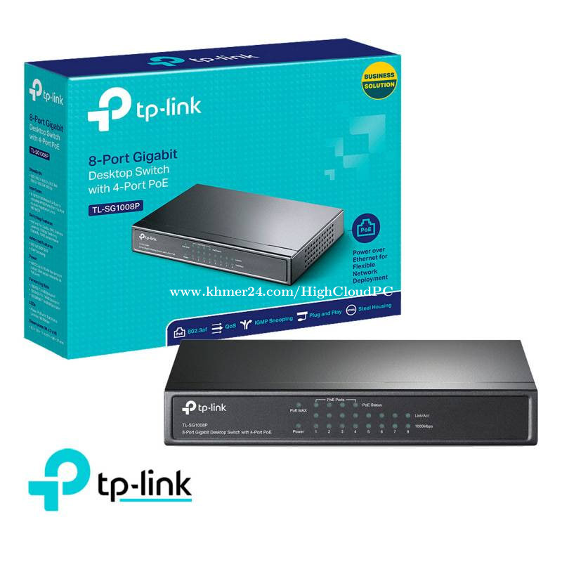 Switch POE TpLInk TL-SL1218MP Price $0.01 in Kouk Khleang, Cambodia - High  Cloud Online Store | Switch