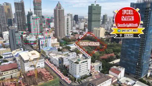 ដីលក់នៅតាមបណ្ដោយមហាវិថីព្រះមន្នីវង្ស បឹងកេងកង1