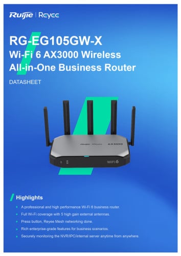 Ruijie Router RG-EG105GW-X