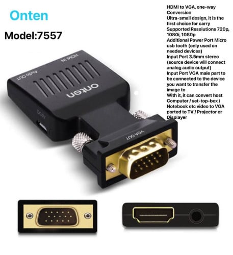 ONTEN Converter USB/TYPE-C/HDMI/VGA