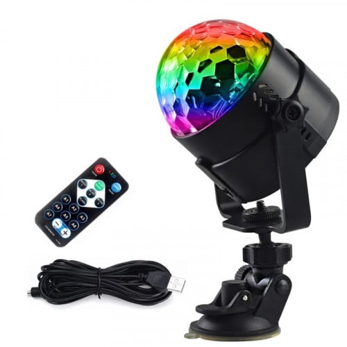 💡 led party light RGB KTV ដក់បានគ្រប់ទីកន្លែង មានតេឡេបញ្ជា