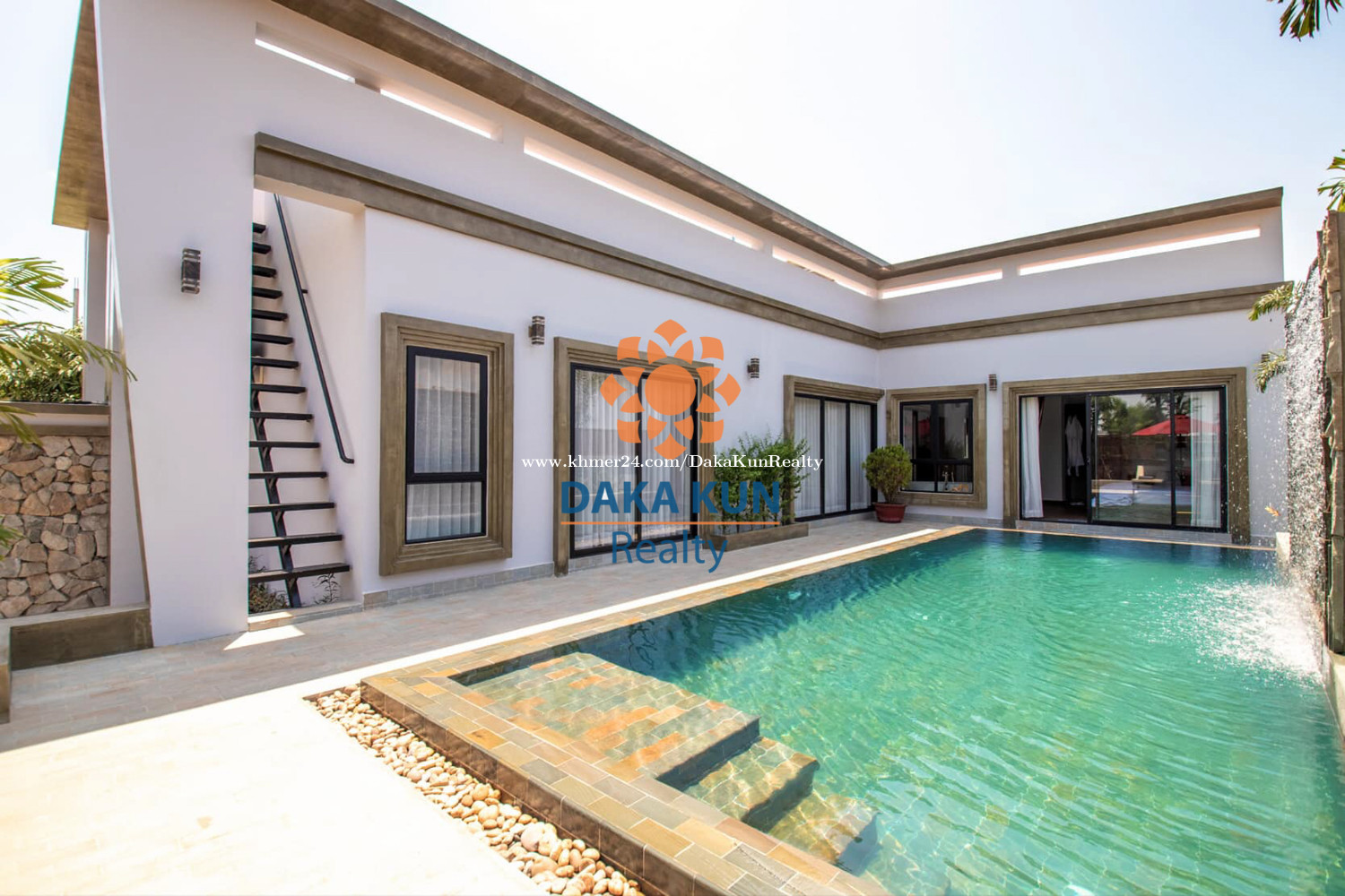2 Bedroom Villa with Private Swimming Pool for Rent in Siem Reap Price