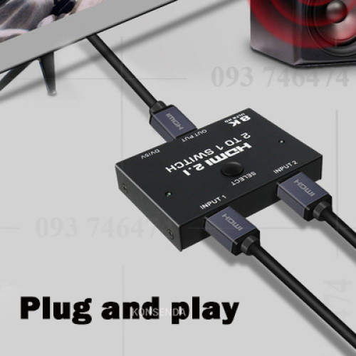HDMI 2.1 Bi-Directional Switch 8K 60Hz 4K 120Hz Switcher Adapter 2