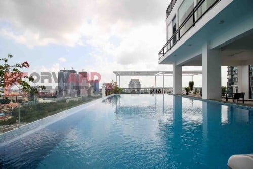 TONLE BASSAC 2BR| 2BATH| FULLY FURNISHED| POO&GYM