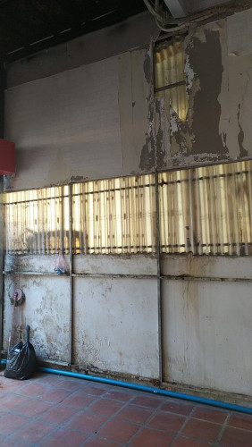 Renovation decor exterai Glass wall aluminum and logo​ជំនាញកញ្ចក់កាបូនប៉ាយមុខហាង