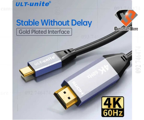 ULT-unite 4K Type C to HDMI Cable HDR USB C to HDMI Cable for TV MacBook 