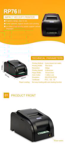 Printer Label and Receipt Brand Rongta