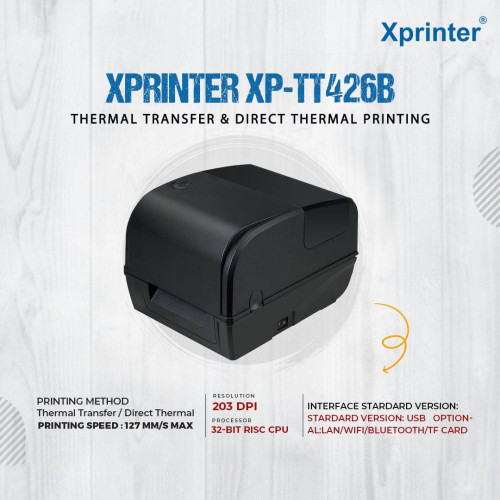 Printer Label and Receipt Brand X Printer TT426B
