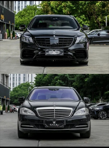 Mercedes Benz s class 2007  w221 upgrade to 2021 w222 style AMG 63 .