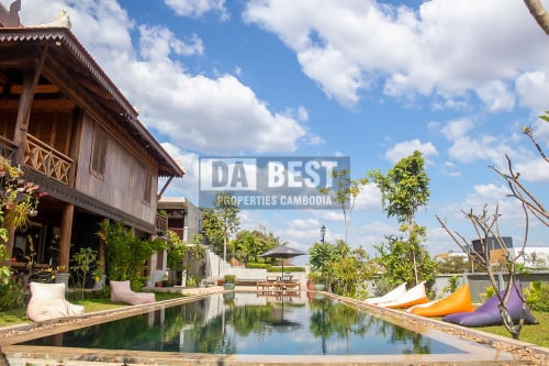 4 Bedroom Villa With Swimming Pool And Garden For Rent In Siem Reap