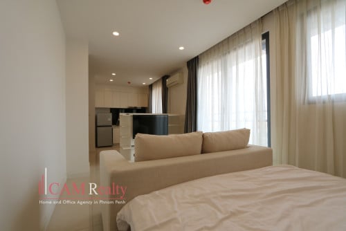 【日本語も対応可能】Studio apartment for rent in BKK1 area – Phnom Penh.