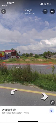 ដីលេីផ្លូវជាតិលេខ៣​ ក្បាល២៨ម៉ែត្រ​ លក់​ប្រញាប់​ ១ម៉ែត្រ៧ពាន់​ ចរចា