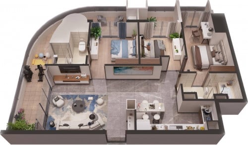 3bedroom Best 3Views