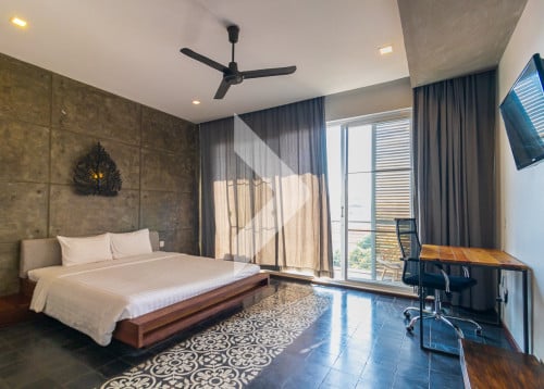 Bright & Breezy 1BR Modern Apartment in Svay Dankum area