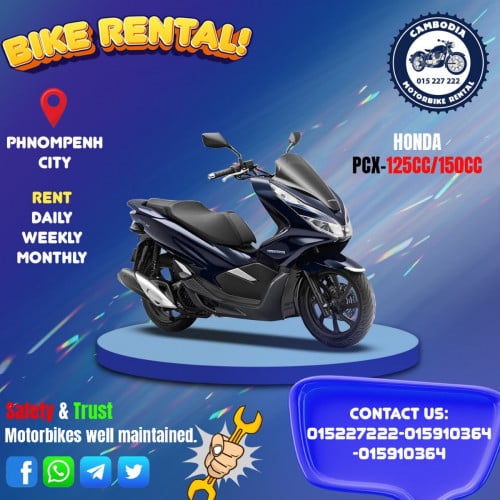 Honda Pcx 125CC for rent