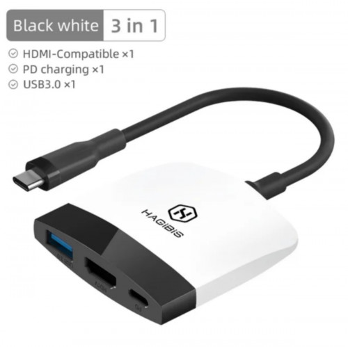 Nintendo Switch Portable Docking Station USB C to 4K HDMI-compatible USB 3.0 MacBook smartphone
