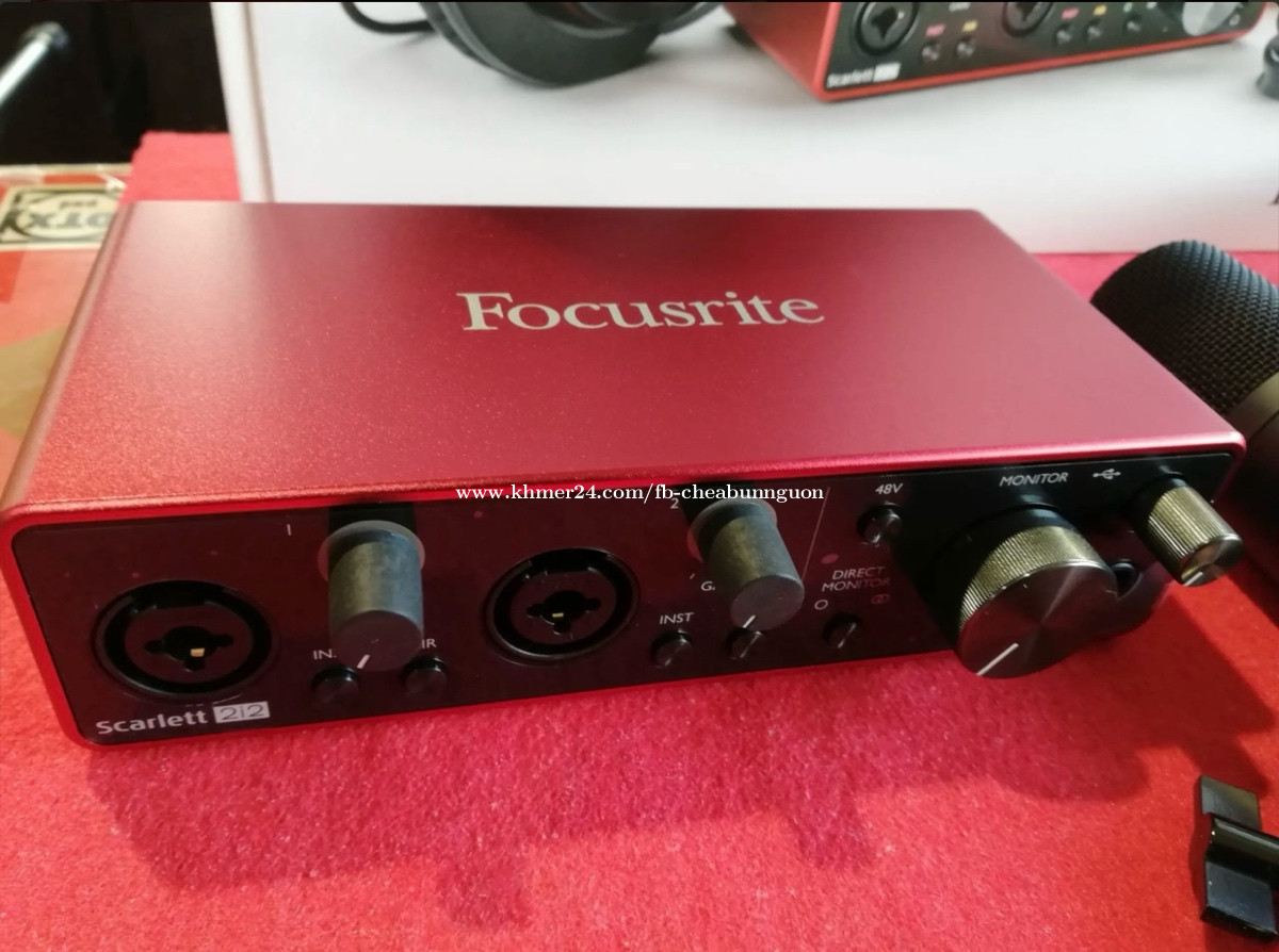 Focusrite Scarlett 2i2 Gen3 Type-C Audio Interface Price $219.00