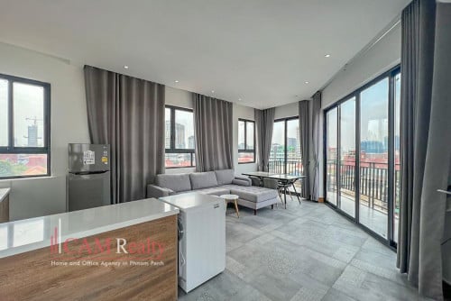 Spacious 1 bedroom penthouse apartment for rent in Daun Penh – Phnom Penh.