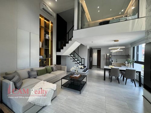 Duplex 1 bedroom serviced apartment for rent in Boeng Trabaek – Phnom Penh