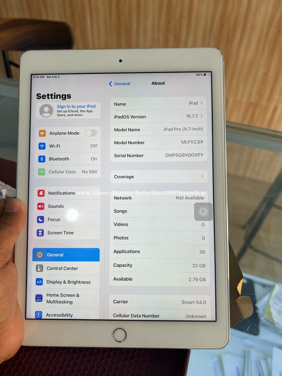 iPad Pro Price 175.00 in Stueng Mean chey 3, Cambodia Indochina168