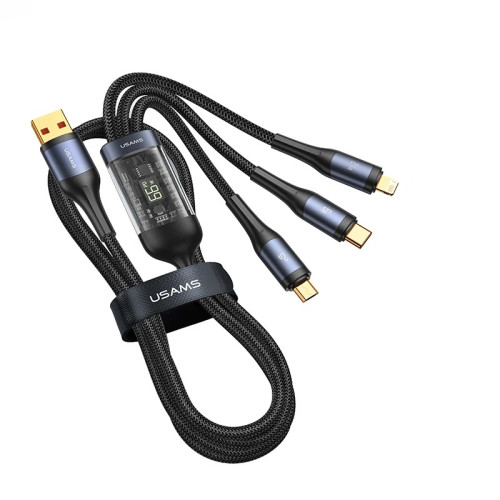 USAMS 66W 3 in 1 Fast Charging and Data Cable Price $14.00 in Phnom ...