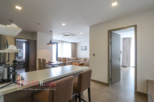 E-viewing Ok | BKK1 | Luxurious 2 bedrooms serviced apartment for rent