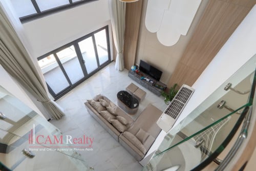 Brand new 3 bedrooms penthouse apartment for rent in Russian Market area – Phnom Penh.
