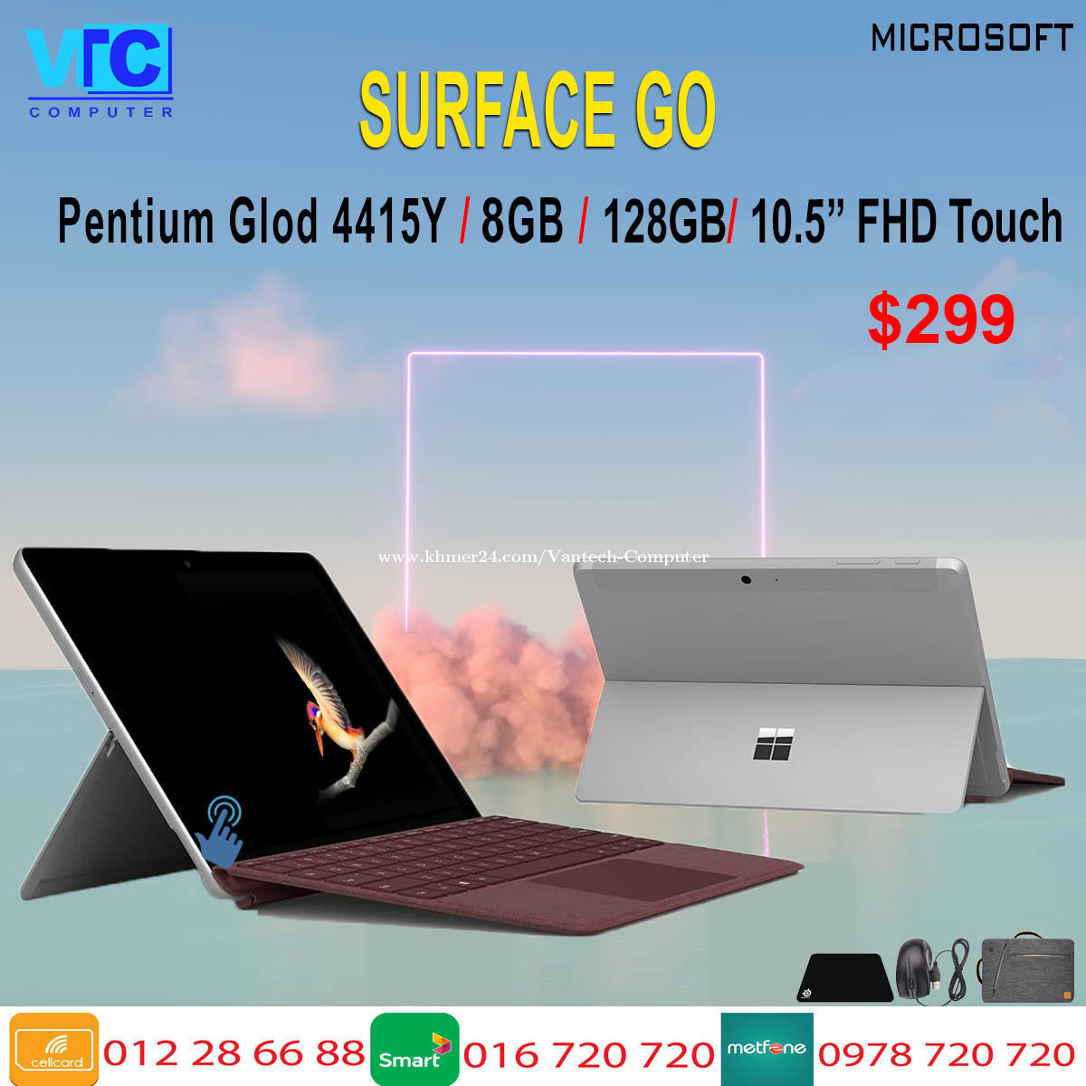 Surface Pro 6 Price $410.00 in Mittakpheap, Cambodia - Vantech