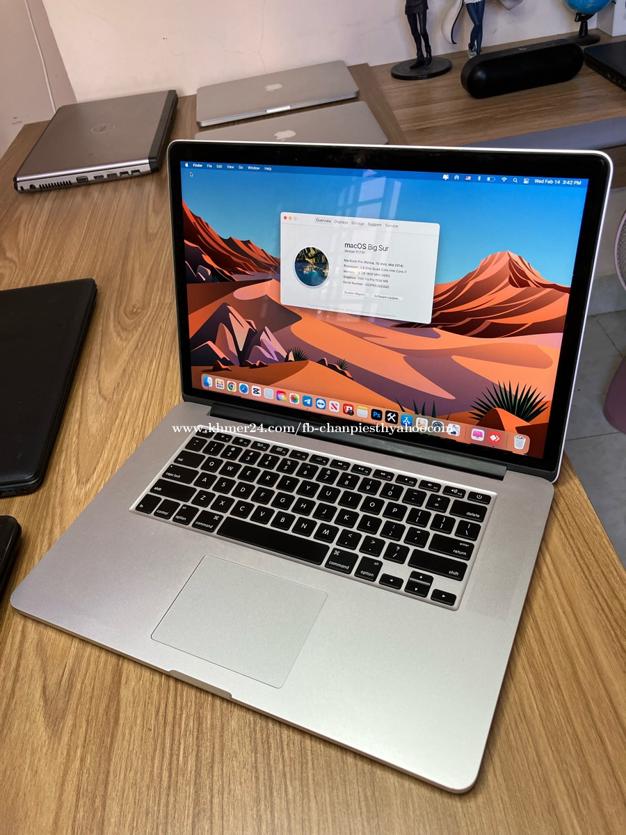 MacBook Pro 15inch 2013/ core i7 /Ram 8GB /SSD 256GB price $290.00