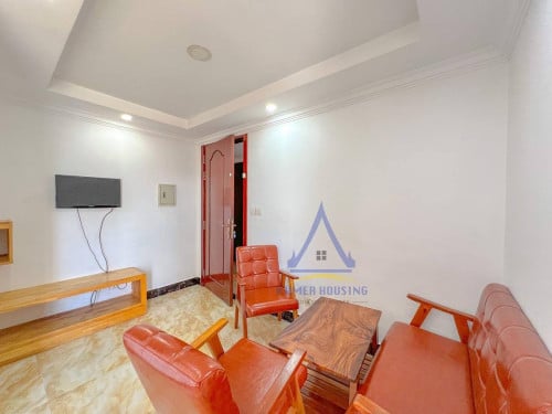 Toul Kork area | Fully furnished one bedrooms with elevator for rent near TK avenue