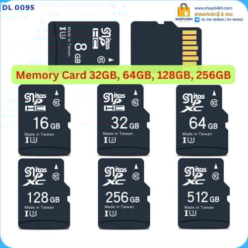 Memory Card 32Gb =5$, 64Gb =7$, 128Gb =15$, 256Gb =18$,