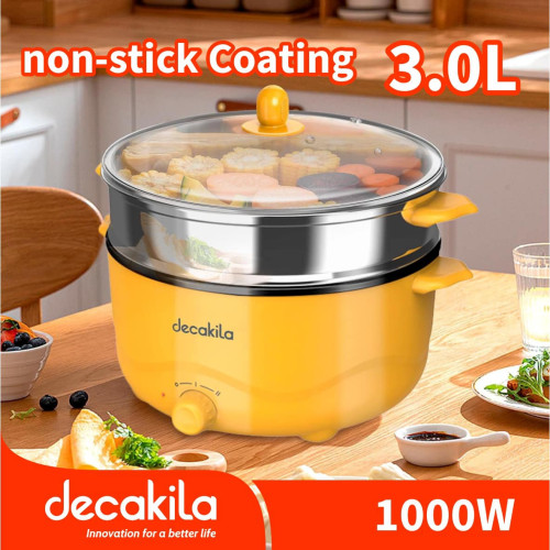 ឆ្នាំងស៊ុប និងចំហុយ Non Stick Electric cocker 3L 1000W