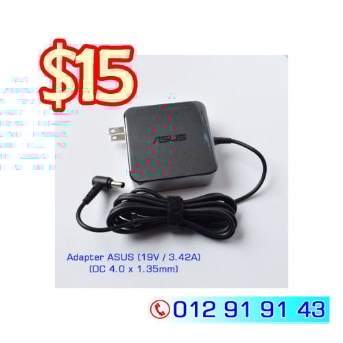 Adapter ASUS Original (19V / 3.42A)  (DC 4.0 x 1.35mm)