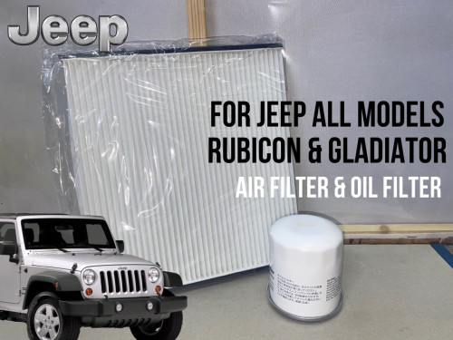Jeep air filter and oil filter