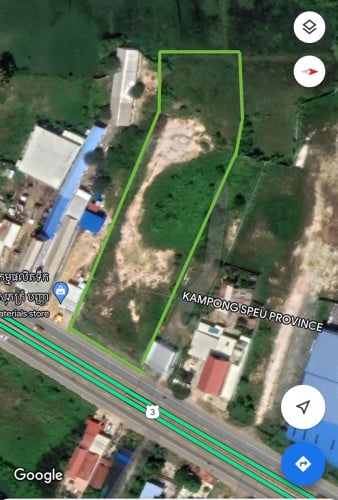 Property No. 0082 ដីលក់លេីផ្លូវជាតិលេខ3