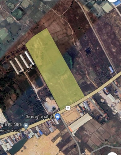 ដីសម្រាប់លក់/ Land for Saleទីតាំង៖លើផ្លូវជាតិលេខ51,Property Code: VBRE01382