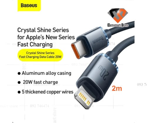 Baseus USB Type C PD 20W Cable for iPhone 13 12 Pro X XS 8 Fast USB C Cable